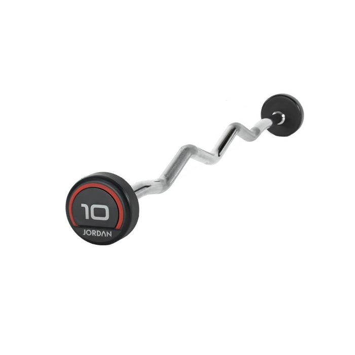 10kg Jordan Urethane Fixed Curl Barbell