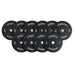 150kg Jordan black rubber bumper weight plate set