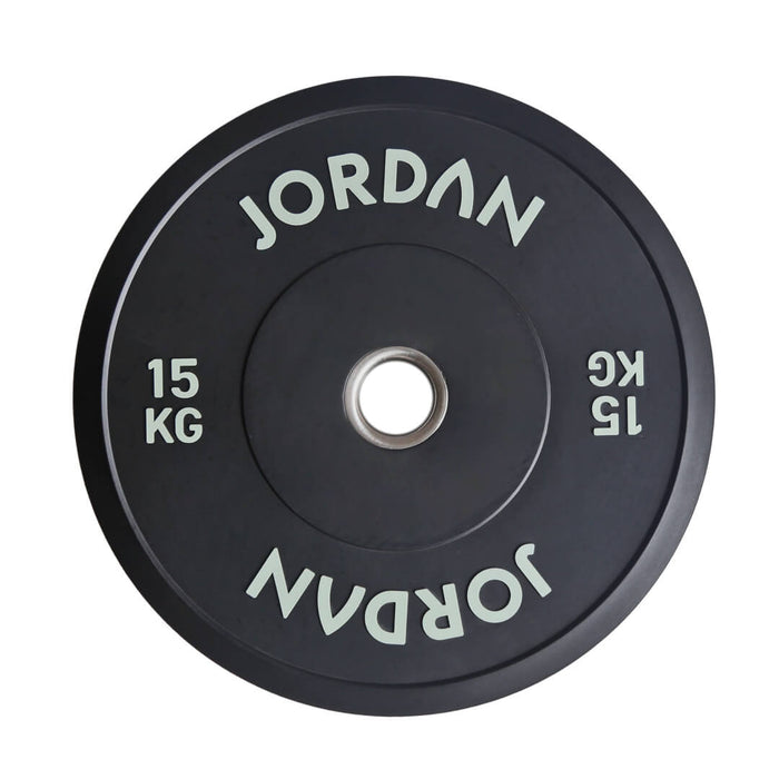 15kg Jordan black rubber bumper weight plate