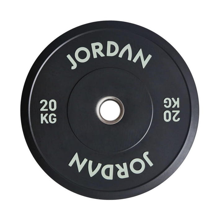 20kg Jordan black rubber bumper weight plate