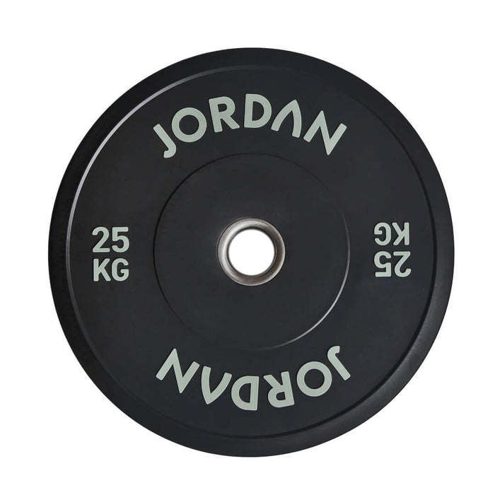 25kg Jordan black rubber bumper weight plate