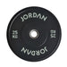 25kg Jordan black rubber bumper weight plate
