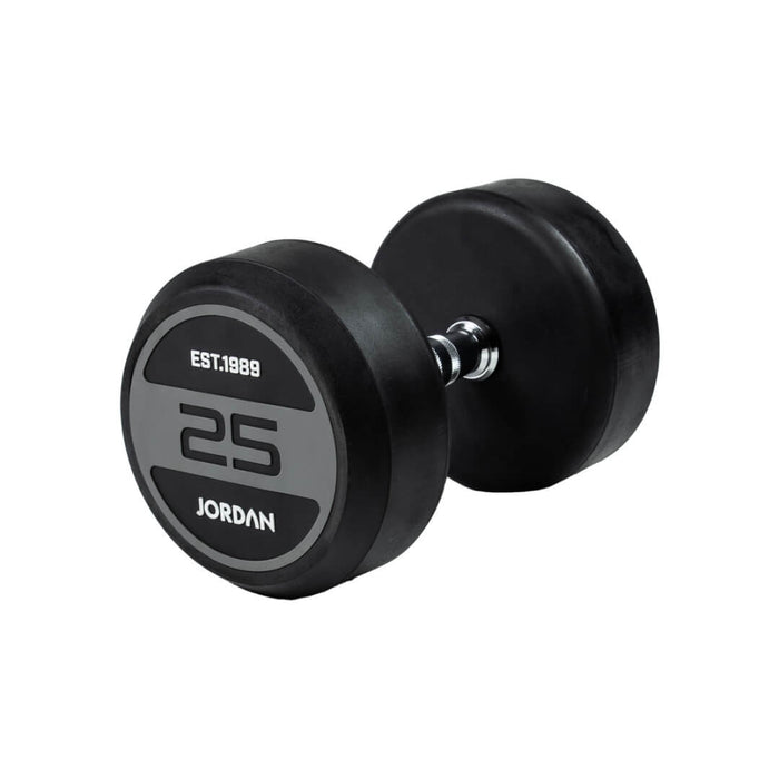 25kg Jordan Grey Rubber Dumbbells