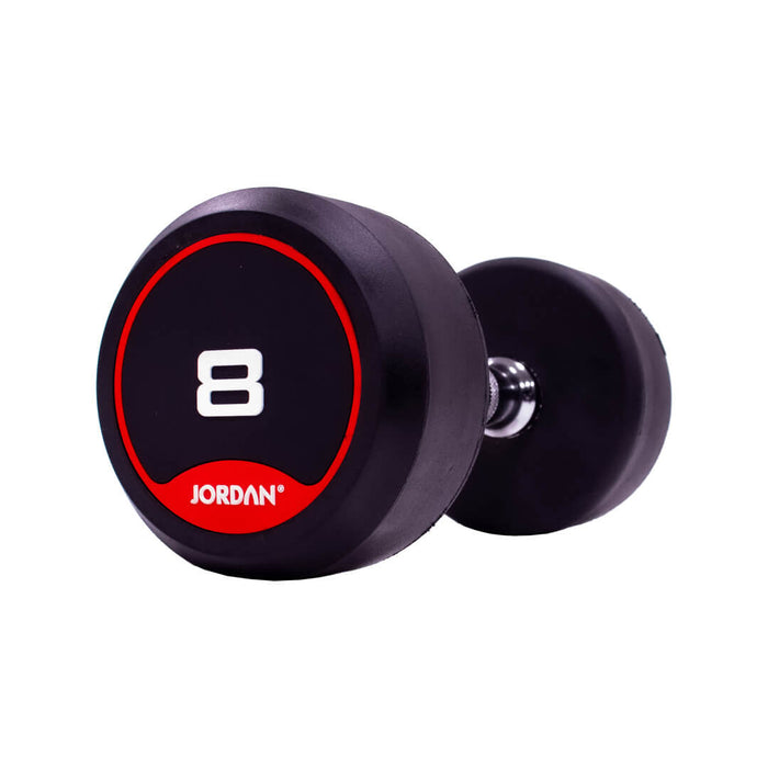 8kg Jordan Rubber Dumbbells
