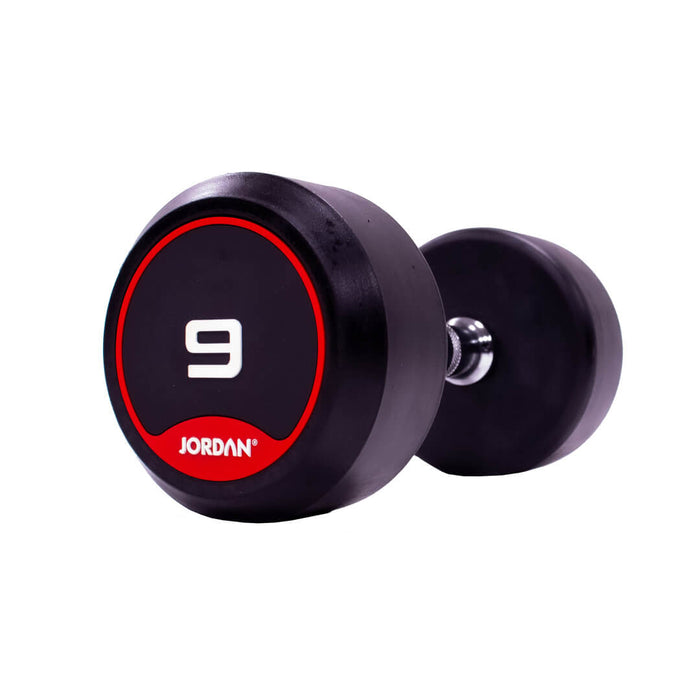 9kg Jordan Rubber Dumbbells