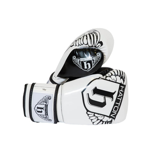Hatton Boxing Gloves - Cool Flow PU in black and white