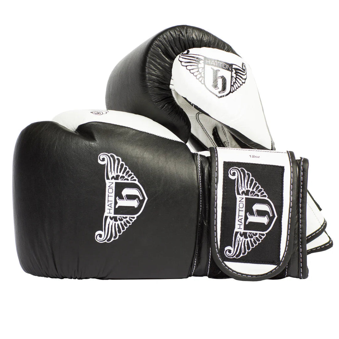 Hatton Boxing Leather Velcro Boxing Gloves (Up to 16oz)
