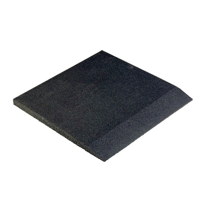 30mm gym flooring Black Ramp Edge (50cm x 50cm x 30mm)