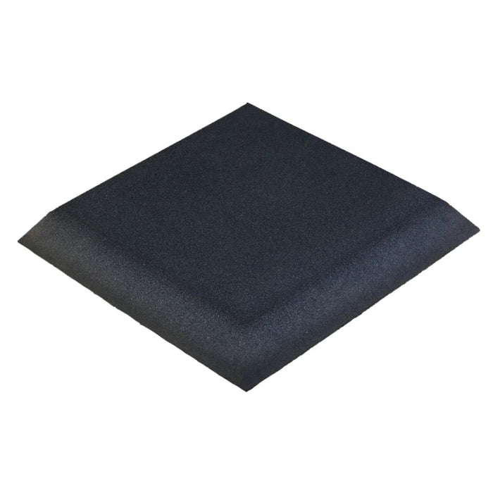 30mm gym flooring Black Corner (50cm x 50cm x 30mm)