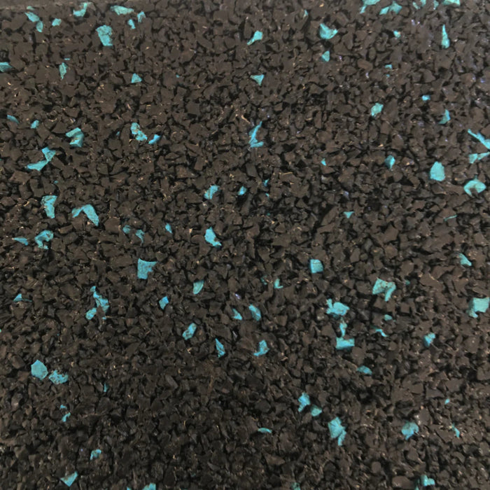 Close up of the JORDAN ACTIV Gym Flooring with Coloured Fleck in blue