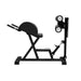 Side view of the jordan glute and hamstring machine in black