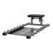Front angle view of the Jordan glute hip thrust bench in grey