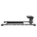 Side angle view of the Jordan glute hip thrust bench in grey