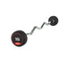 JORDAN Rubber Fixed Curl Barbells 15kg