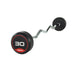 JORDAN Rubber Fixed Curl Barbells 30kg