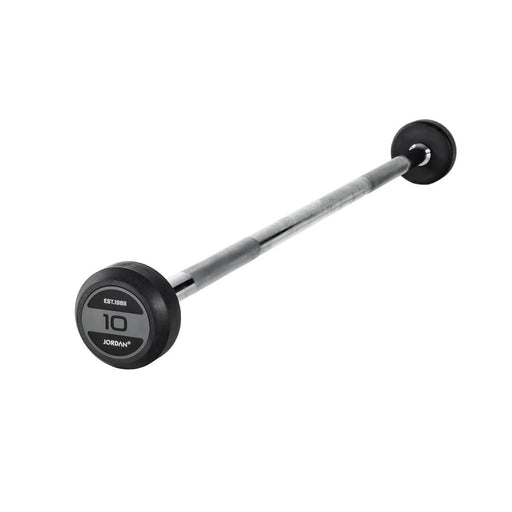 10kg JORDAN Rubber Fixed Straight Barbell