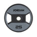 25kg Grey Urethane Dual Grip Olympic Plate with Jordan Branding