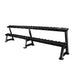Black 12-Pair 2-Tier Dumbbell Rack