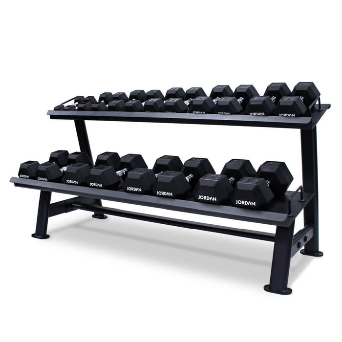 Jordan 2-Tier HEX dumbbell rack