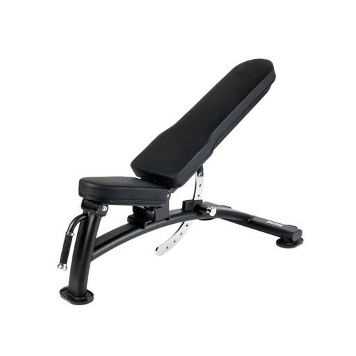 Front angled view of the jordan incline/decline adjustable weight bench in black