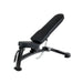 Front angled view of the jordan incline/decline adjustable weight bench in black