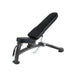 Front angled view of the jordan incline/decline adjustable weight bench in grey
