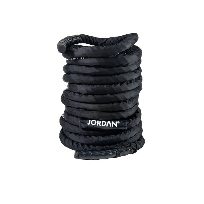 Jordan black battle ropes with jordan branding