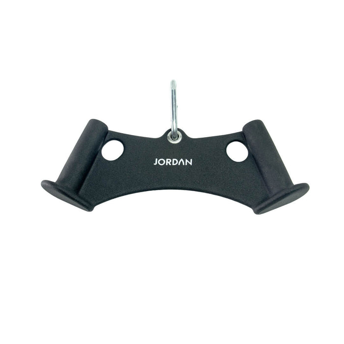 Black jordan tricep cable attachment with wide grip