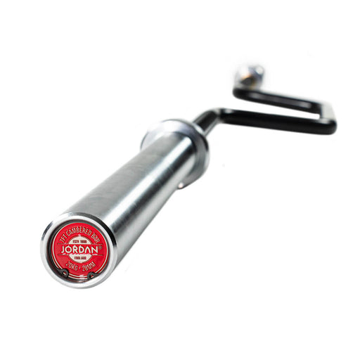 Close up of the jordan olympic cambered bar