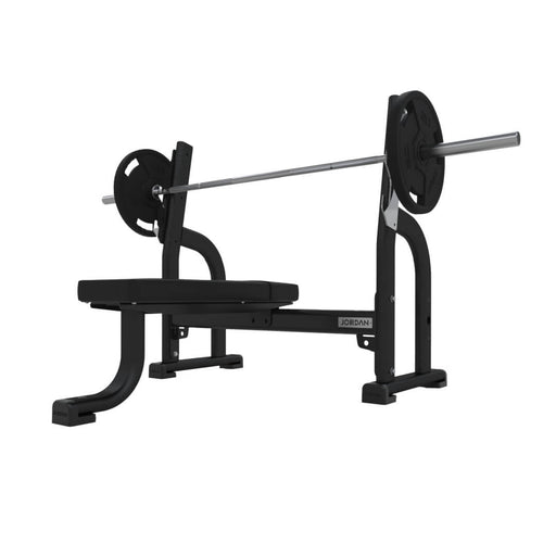 Jordan olympic flat weight bench in black
