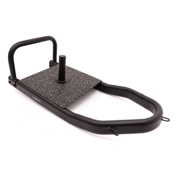 Jordan performance sled in black with weight horn to add weight plates 