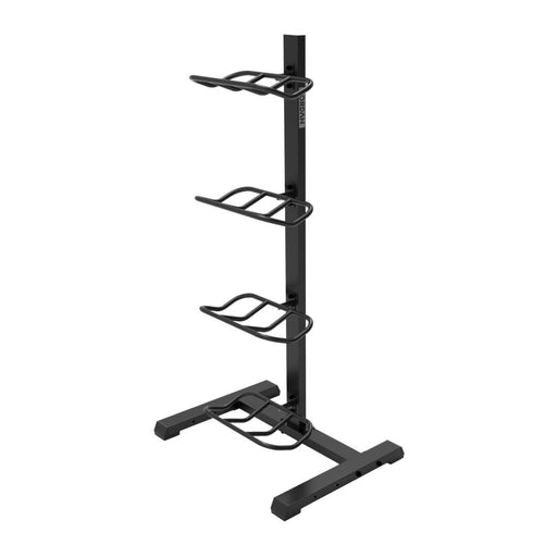 Jordan black vertical sandbag rack that holds 4 sandbags