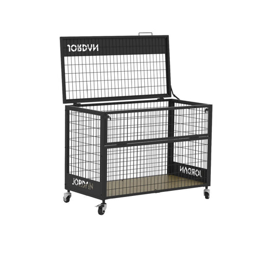 Jordan storage cage for tidying away boxing equiptment, med balls and more 