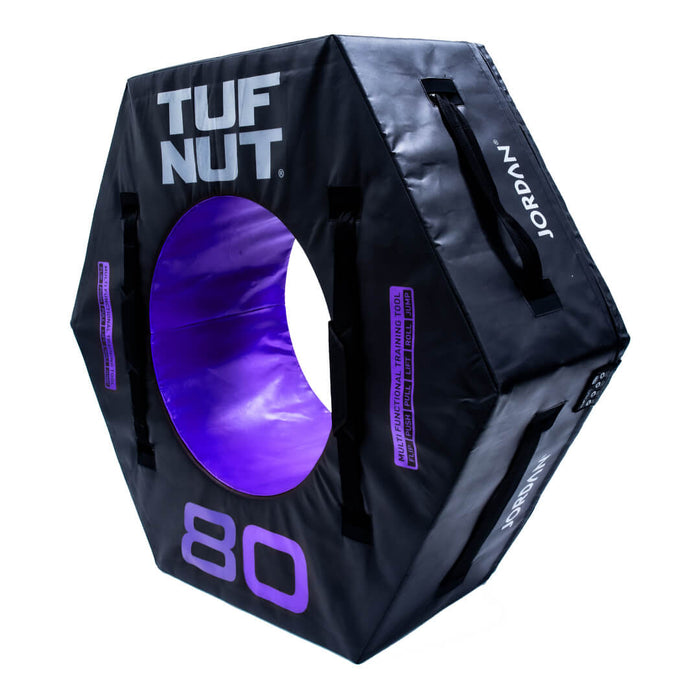 side angled view of the Jordan TUFNUT tyre 80kg version