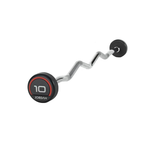 10kg Jordan Urethane Fixed Curl Barbell