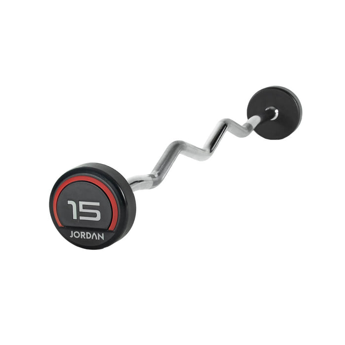 15kg Jordan Urethane Fixed Curl Barbell