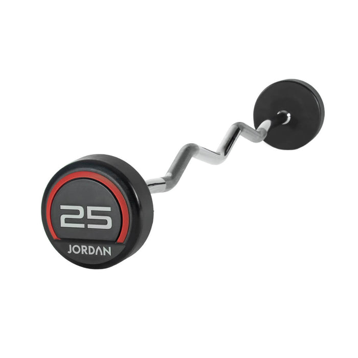 25kg Jordan Urethane Fixed Curl Barbell