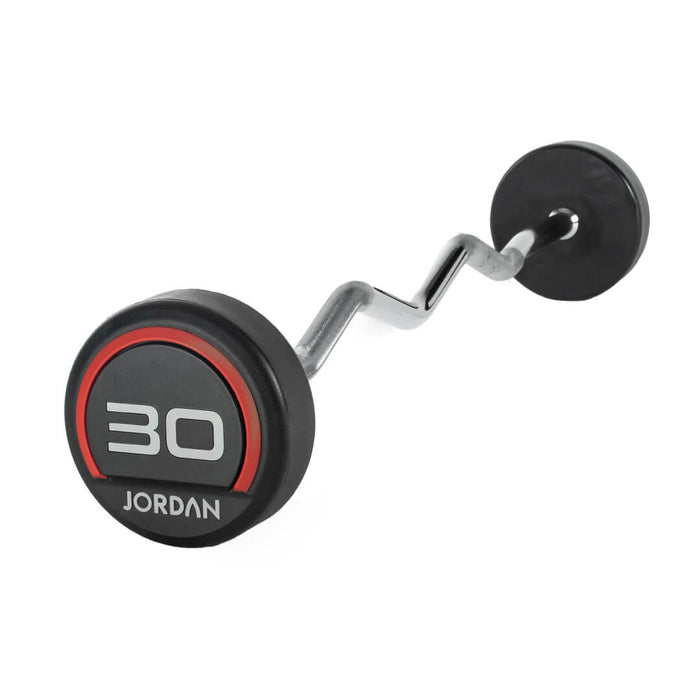 30kg Jordan Urethane Fixed Curl Barbell