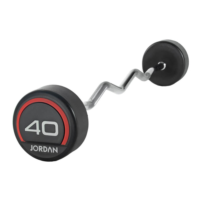 40kg Jordan Urethane Fixed Curl Barbell