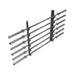 Wall mounted olympic bar holder with 6 bars