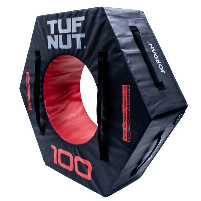 side angled view of the TUFNUT tyre 100kg version