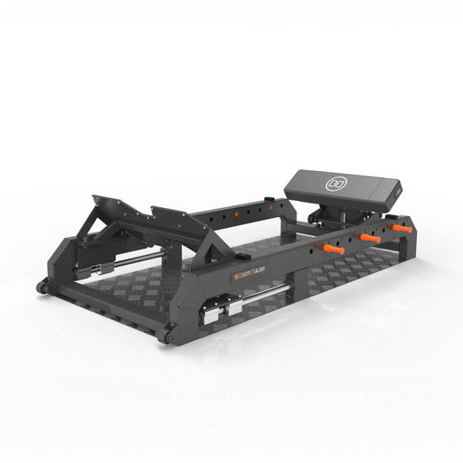 back left view of the booty builder dual hip thrust machine