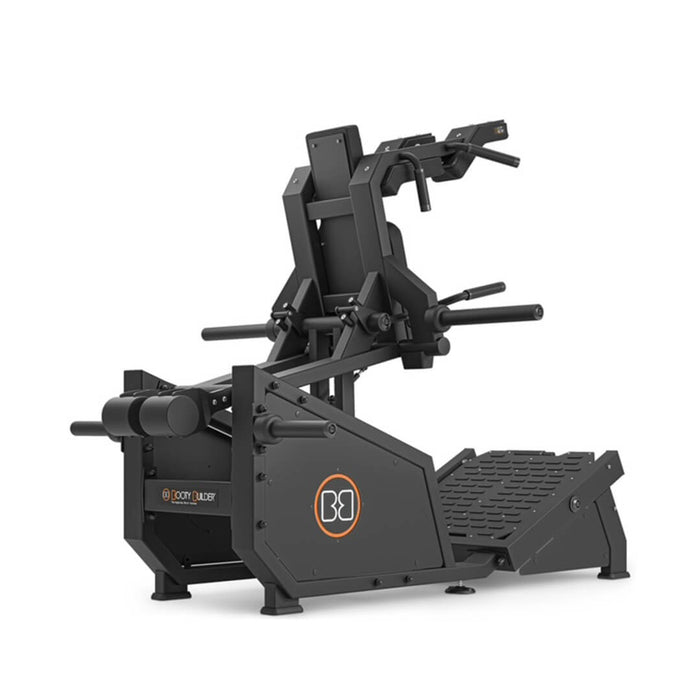 back side view of the booty builder v squat machine