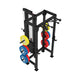 birds Eye view of the jordan j75 t rack with weight plates